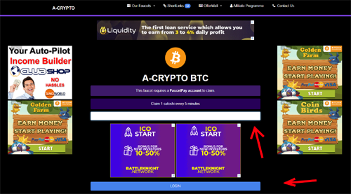 A-Crypto login